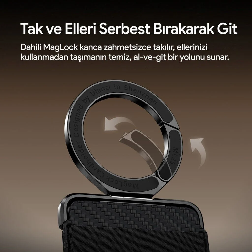 Ulanzi ML25 V2 MagLock Manyetik Kartlık Telefon Standı 4 Kart Kapasiteli - M095A