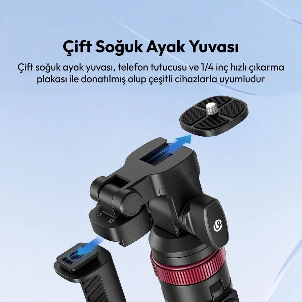 Ulanzi MT-78 2 in 1 185cm Hızlı Açılan Quick Release Telefon Tutucu Tripod - T077GBB2