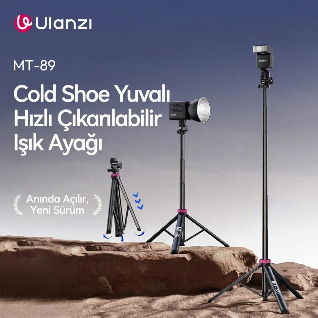Ulanzi MT-89 200cm Quick Release 360 Panoramic Işık Standı Tripod - T082A