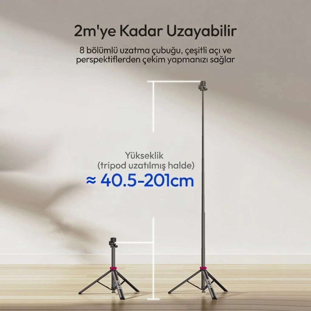 Ulanzi MT-89 200cm Quick Release 360 Panoramic Işık Standı Tripod - T082A