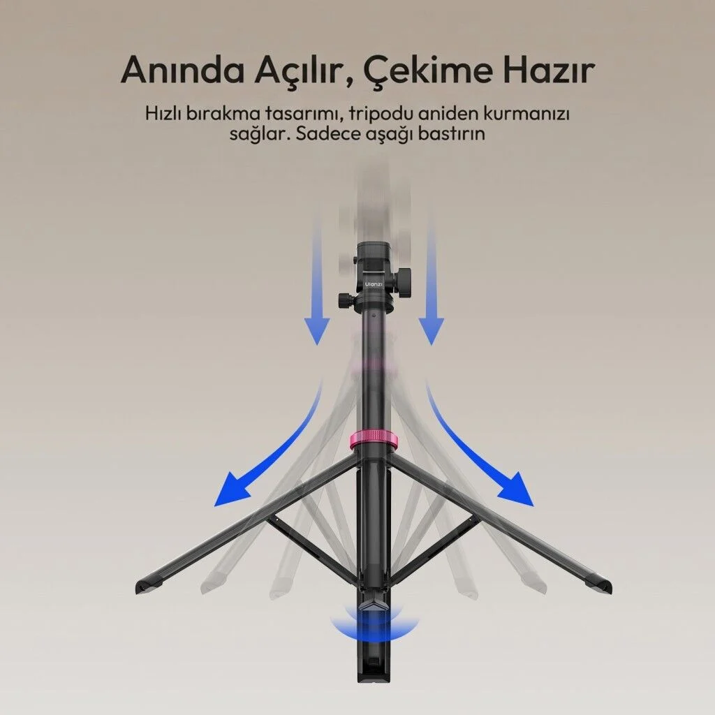 Ulanzi MT-89 200cm Quick Release 360 Panoramic Işık Standı Tripod - T082A