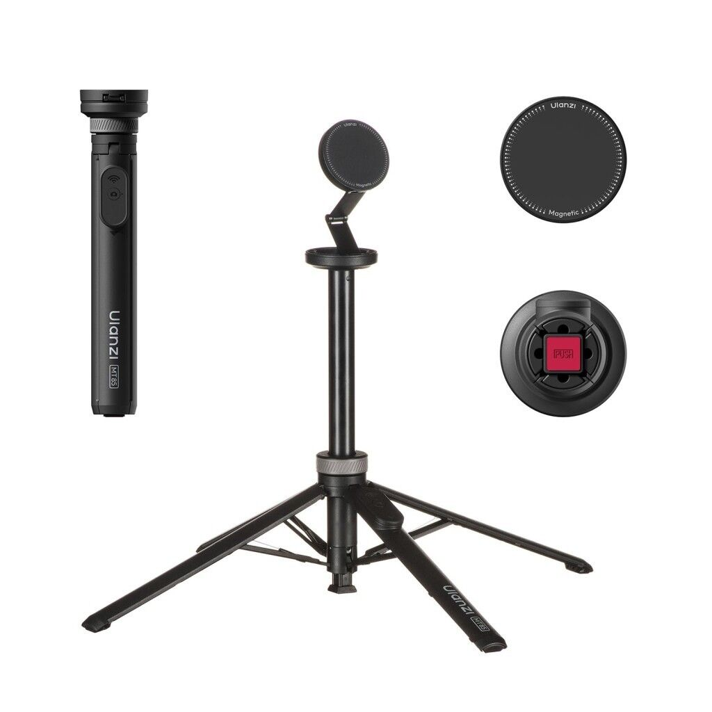 Ulanzi MT85 Otomatik Açılır Manyetik Telefon Tripodu ve Selfie Stick 150cm - T122