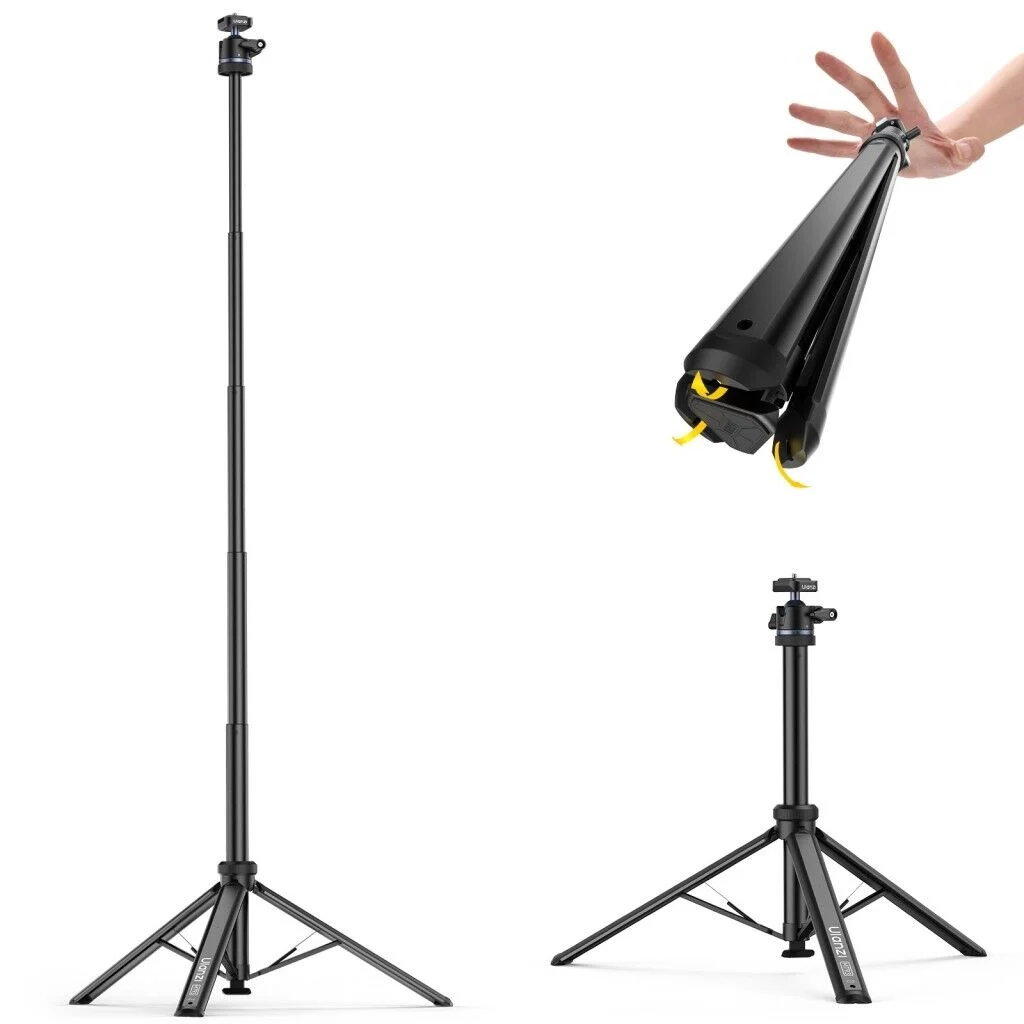 Ulanzi MT93 160cm Otomatik Açılır Uka Ball Head Quick Release Alüminyum Tripod - T202