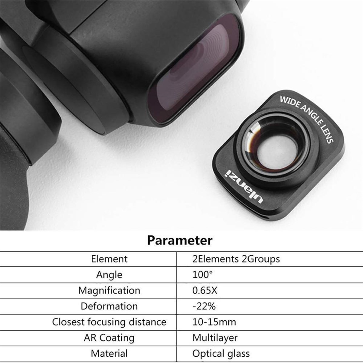 Ulanzi OP-5 Dji Osmo Pocket Geniş Açı Lens