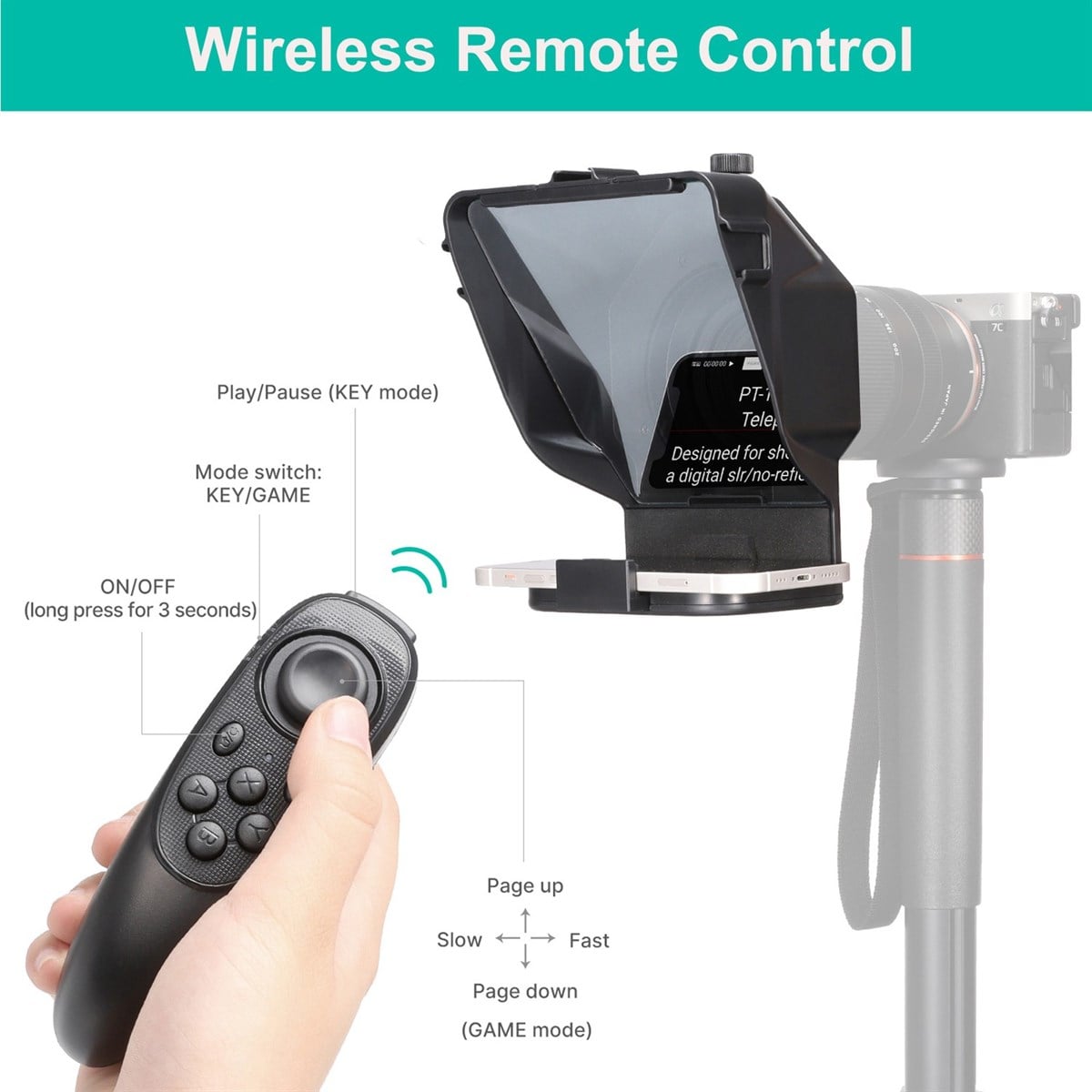 Ulanzi PT-15 Universal Telefon İçin Prompter