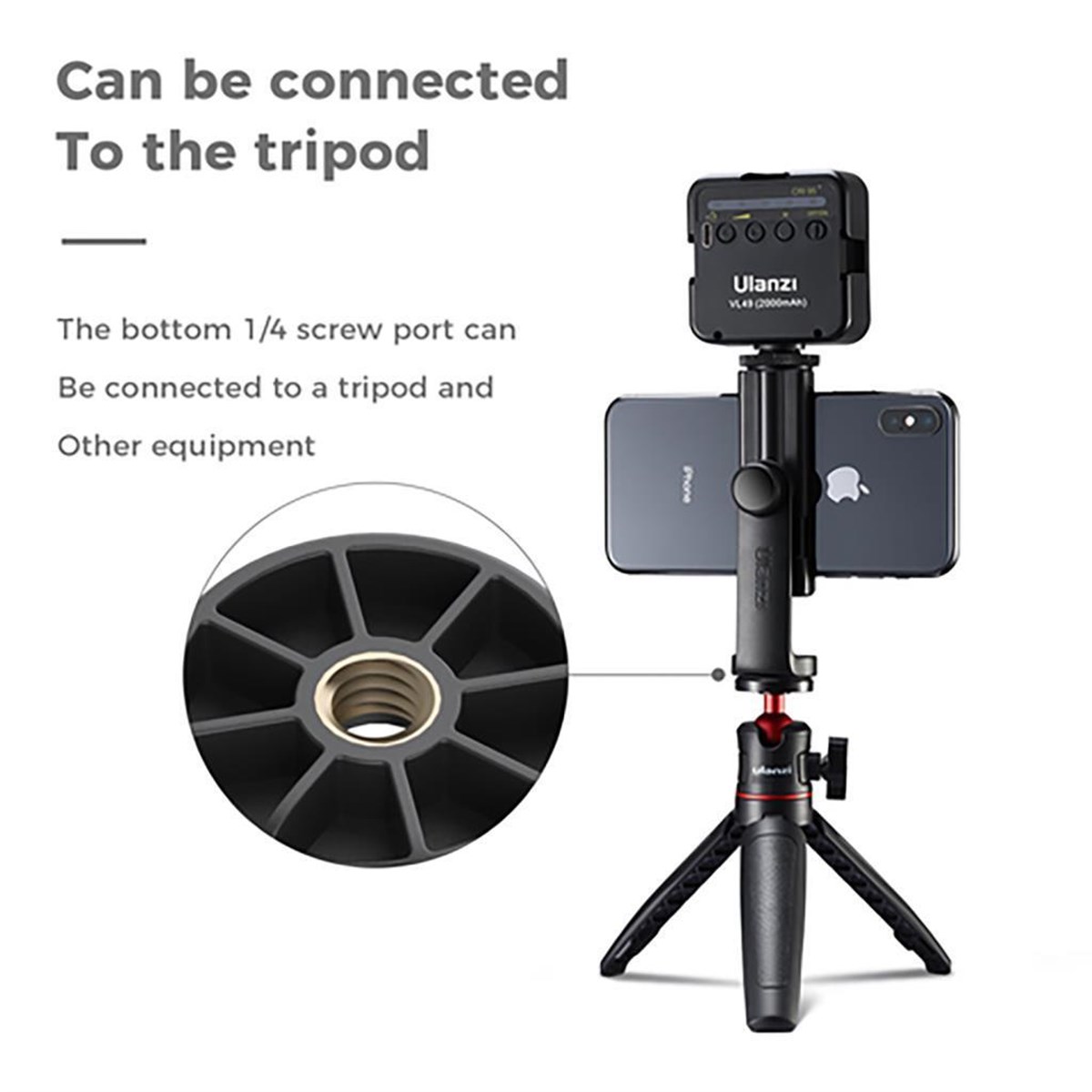 Ulanzi ST-17 Dönen Telefon Tripod ve Masa Standı