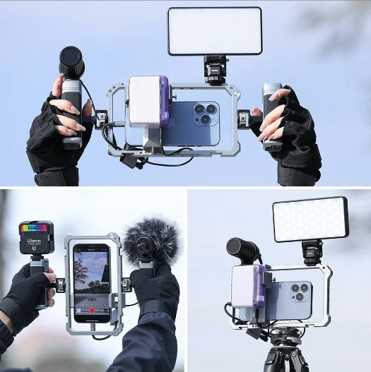 Ulanzi Telefonlar İçin Universal Vlog Metal Cage Çerçeve
