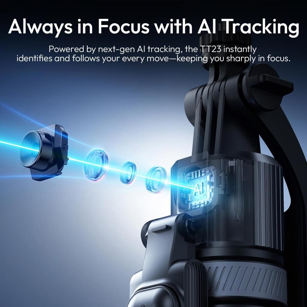 Ulanzi TT23 AI Auto-Tracking Selfie Stick Tripod - T168