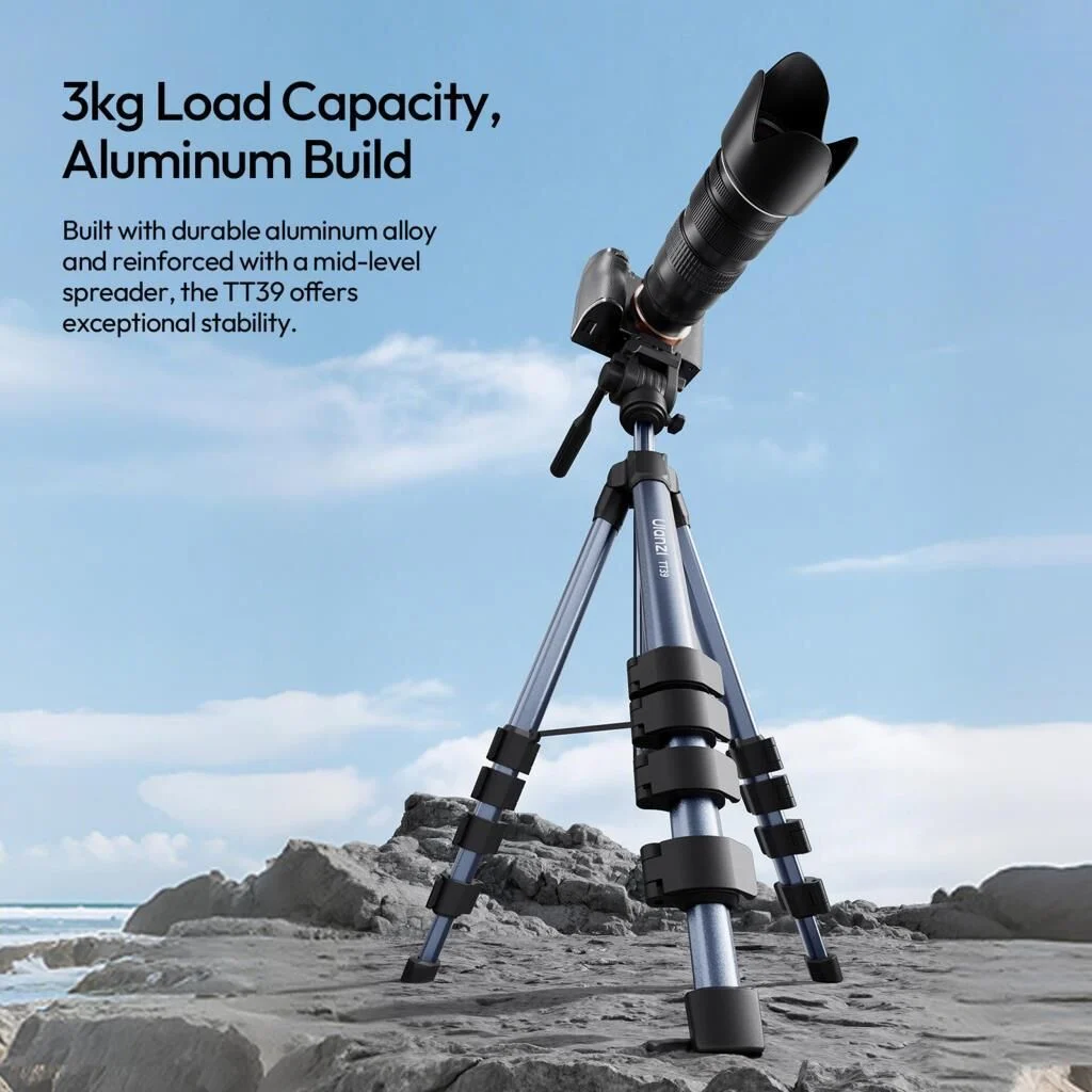 Ulanzi TT39 Profesyonel Fluid Head Travel Video Tripod – S019