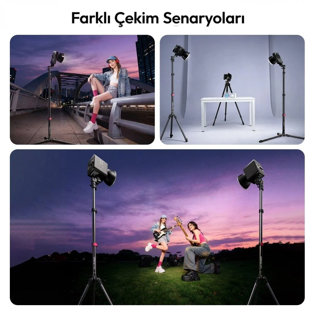 Ulanzi TT43 II 210cm Reversible 2 in 1 Işık Standı - S085