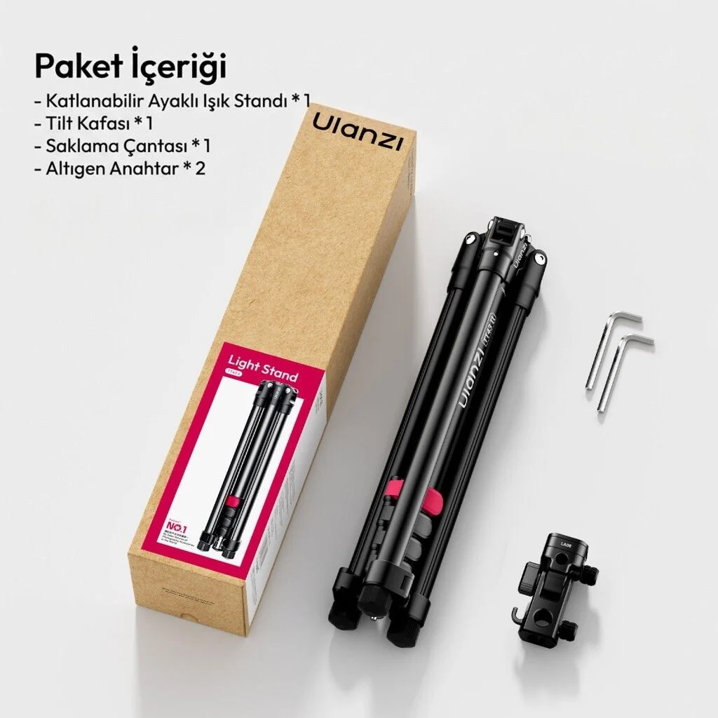 Ulanzi TT43 II 210cm Reversible 2 in 1 Işık Standı - S085