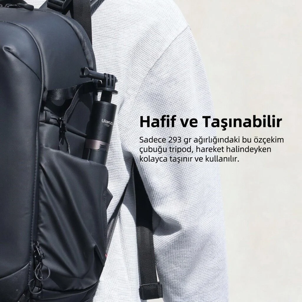Ulanzi TT52 1.5m Aksiyon Kamera Uyumlu Hızlı Açılabilir Tripod - T090GBB3