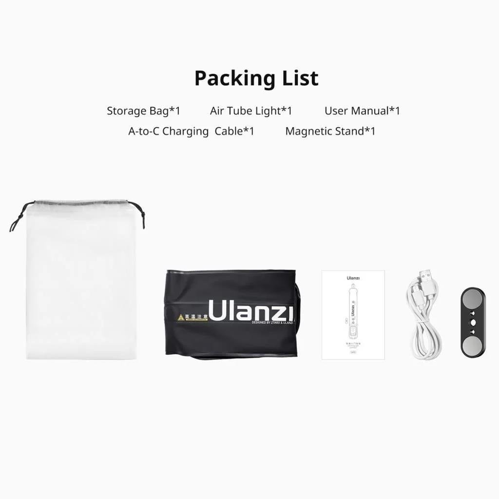 Ulanzi UA12 Taşınabilir Air Tube Işık L092