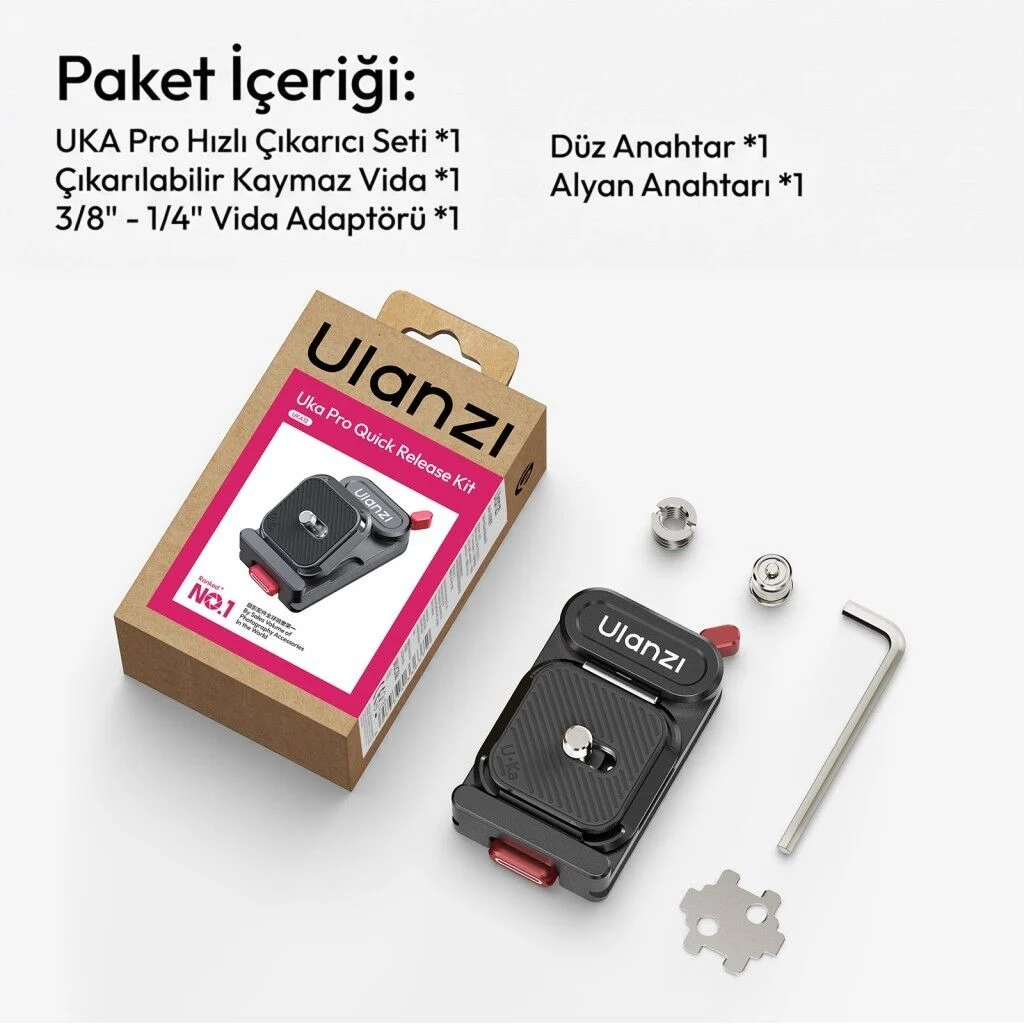 Ulanzi UKA12 UKA Pro Arca Uyumlu Quick Release Kamera Montaj Kiti - C106