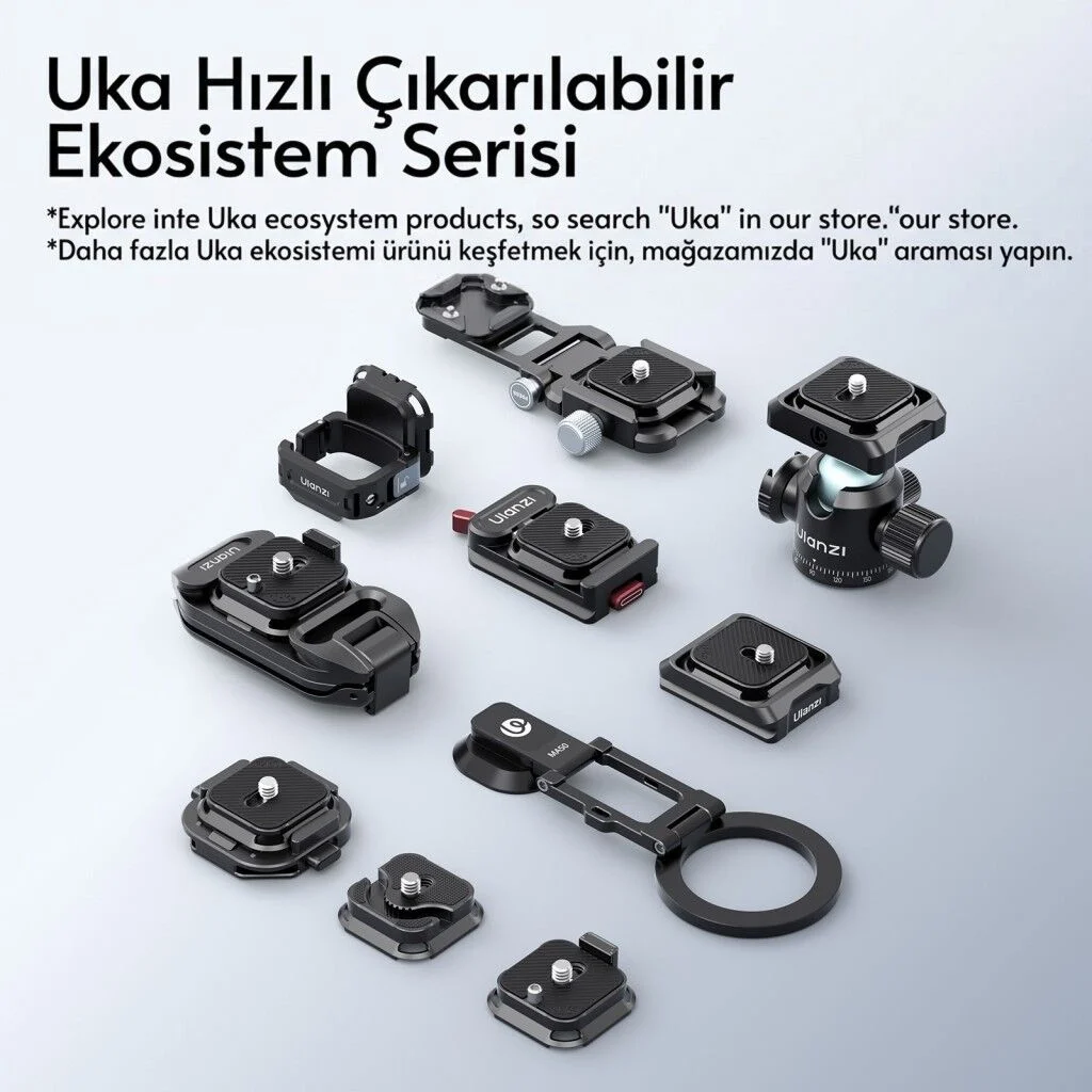 Ulanzi UKA12 UKA Pro Arca Uyumlu Quick Release Kamera Montaj Kiti - C106