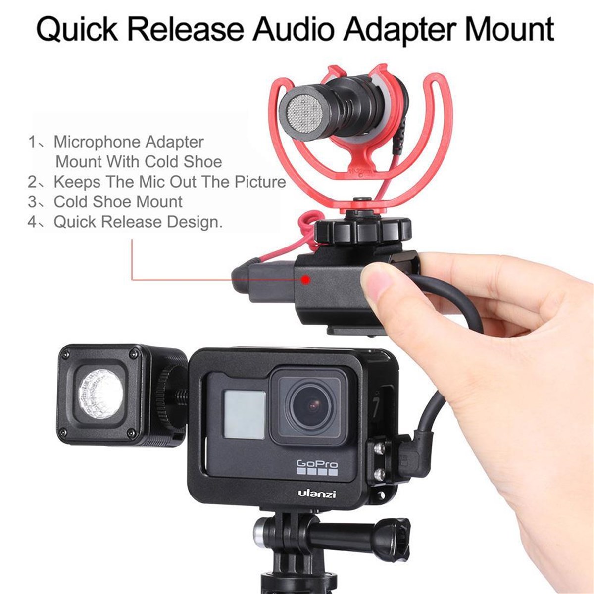 Ulanzi V3 Pro Gopro Hero 5 6 7 Vlog Case Çerçeve