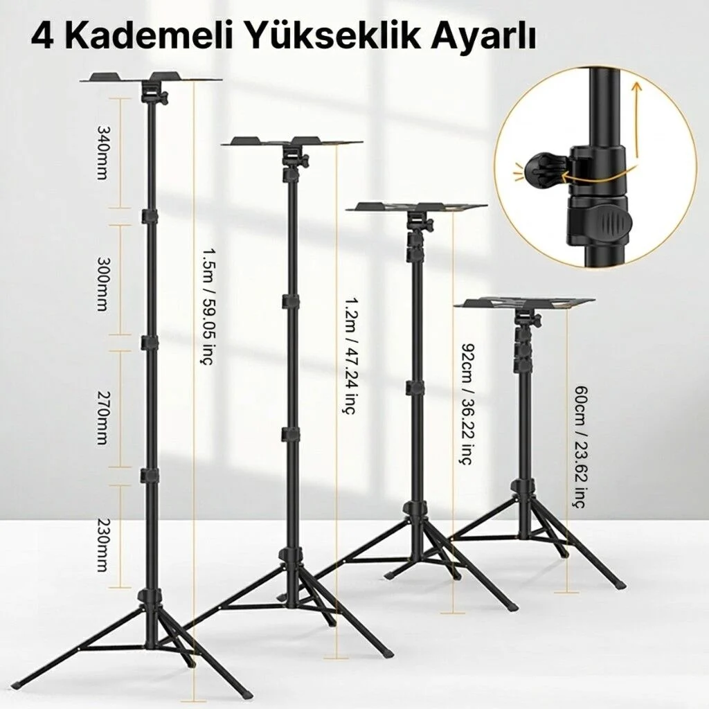Ulanzi VIJIM LT-01 Çok Amaçlı Projektör Laptop ve Tablet Standı - 2683