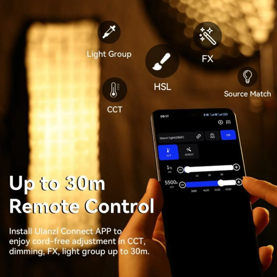 Ulanzi VL-200Bi 200W V-Mount Video Işık L079CNA1