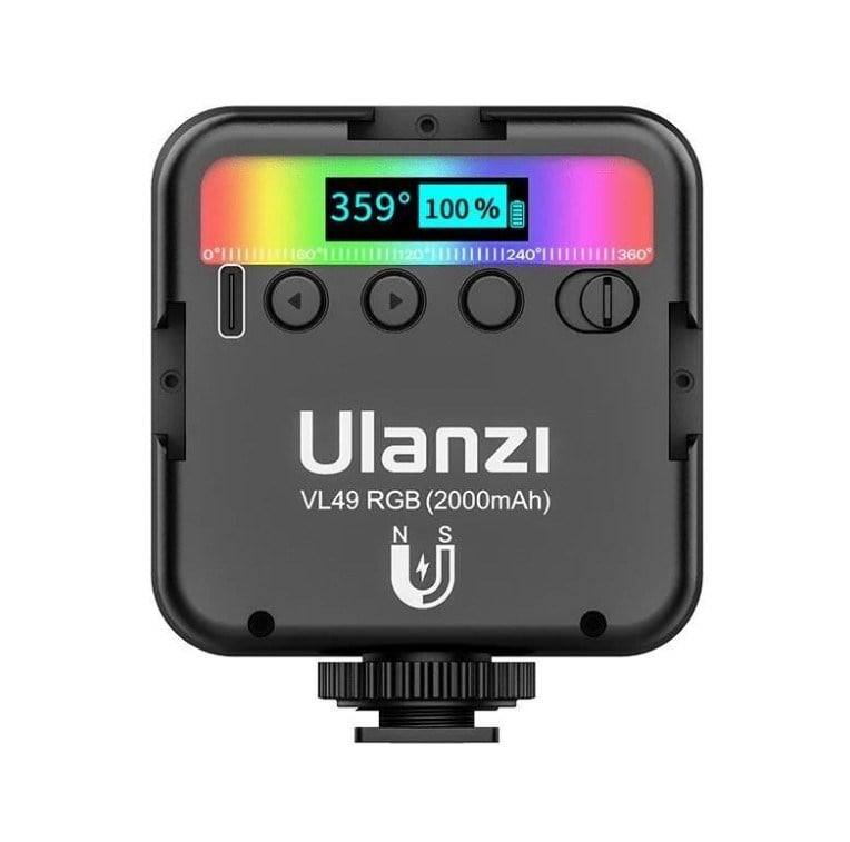 Ulanzi VL49 RGB Mini Vlogger Youtuber Manyetik LED Işık