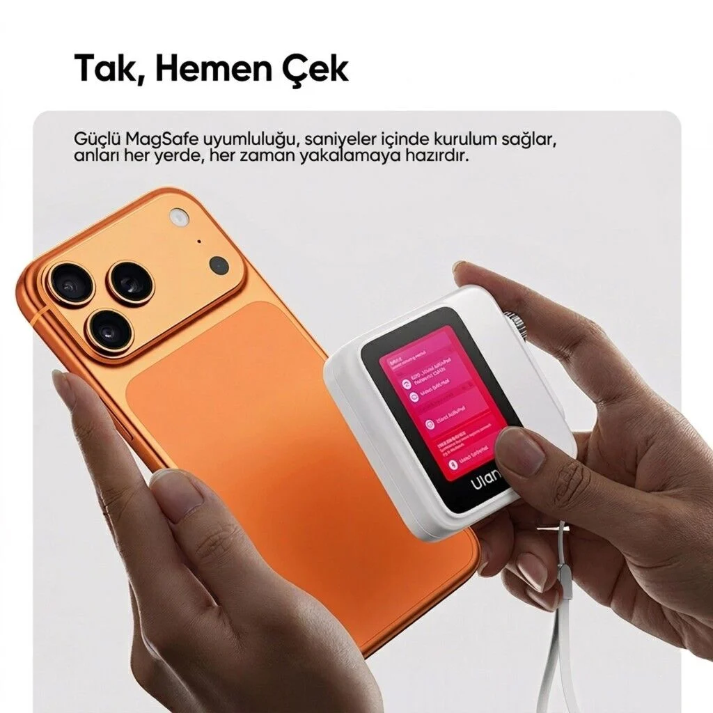 Ulanzi VM02 Kablosuz Manyetik Selfie Monitörü Beyaz - I002