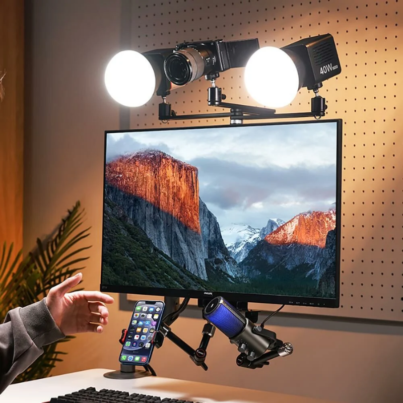Ulanzi VS01 3 Üst Uzatma Kollu VESA Monitor Stand T051