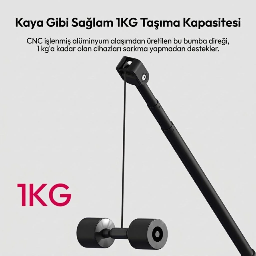 Ulanzi ZJ08 Cold Shoe Mikrofon Uzatma Kolu Ayarlanabilir Boom Arm - S008
