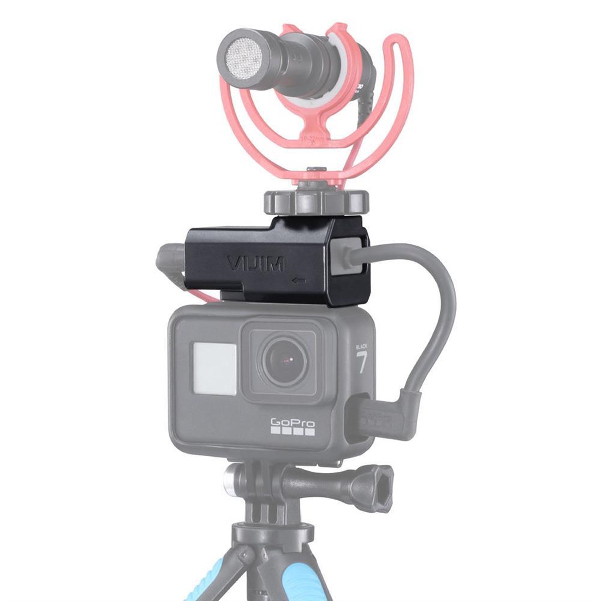 Vijim GP-3 Gopro 5 6 7 8 Mikrofon Çevirici Yuvası