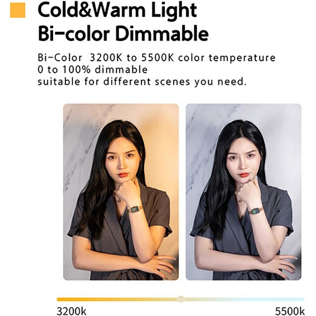 Vijim VL108 Kompakt Bi-Color LED Işık Paneli
