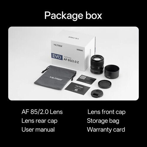 Viltrox AF 85mm F2.0 Evo Nikon Z Mount Full Frame Lens