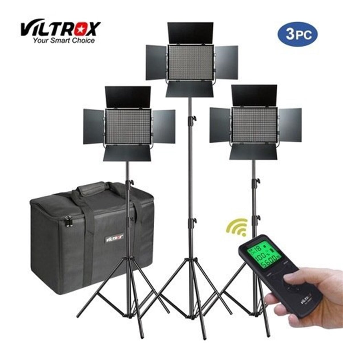 Viltrox VL-D85T 3' lü Işık Seti