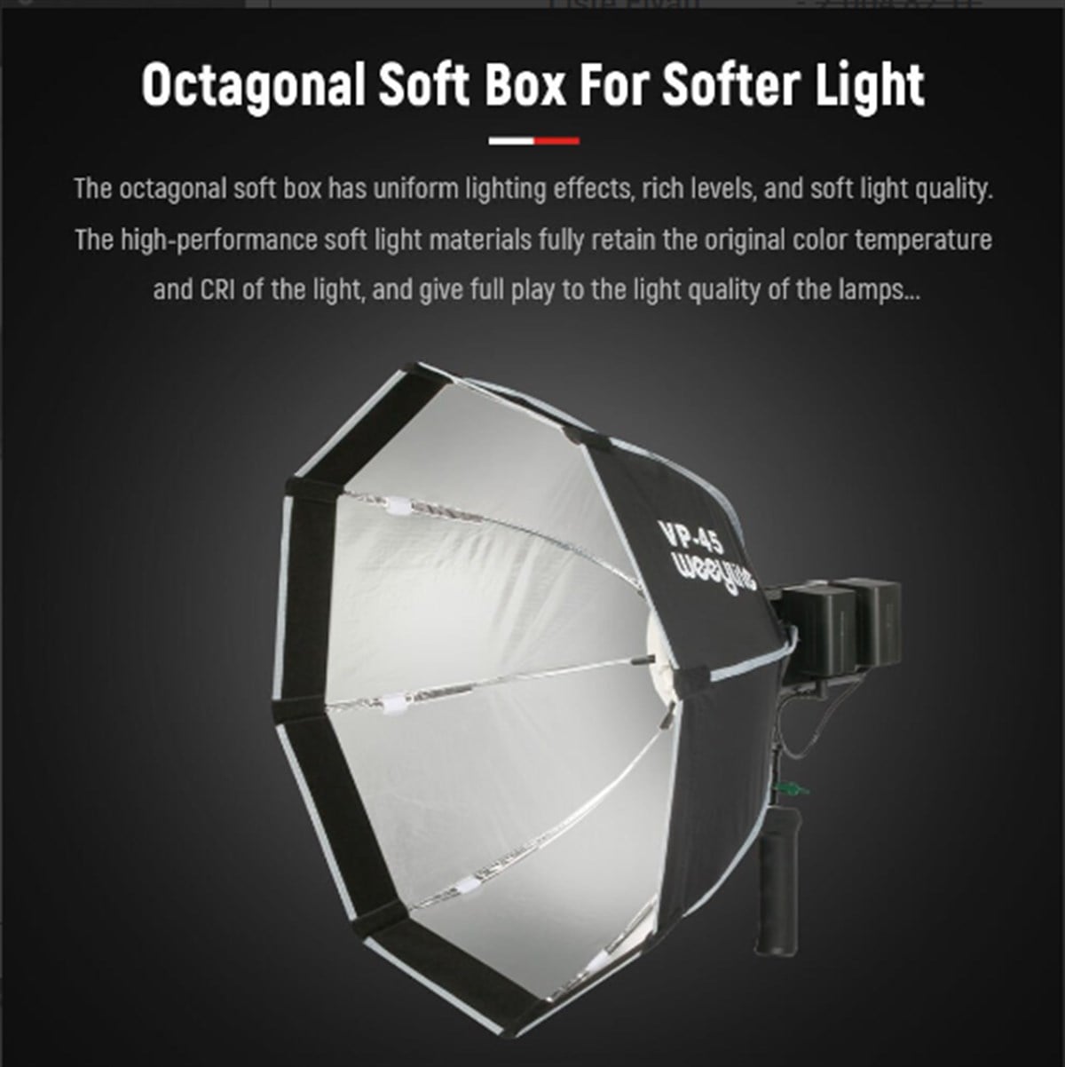 Viltrox Weeylite VP-45 60 cm Octa Softbox (Ninja 200/NInja 300 )