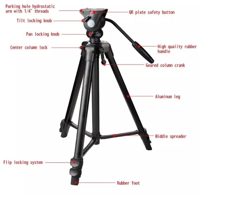 Weifeng WF-3308A Video Tripod