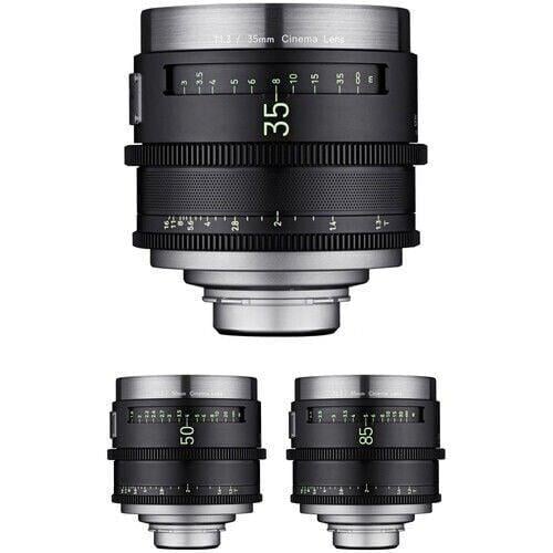 XEEN MEISTER 35, 50, 85mm T1.3 Cine 3'lü Set (Arri PL)