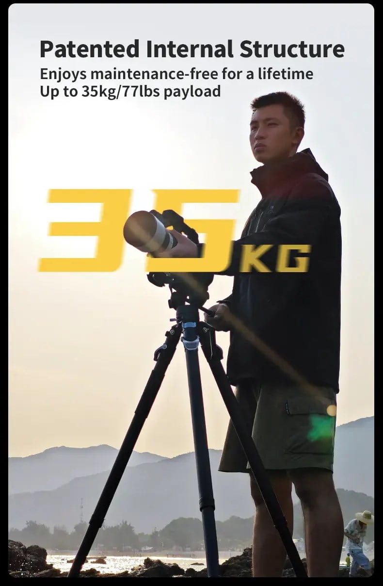 YC Onion Pineta & CB7 Cedar Fluid Head Karbon Fiber Tripod Kit