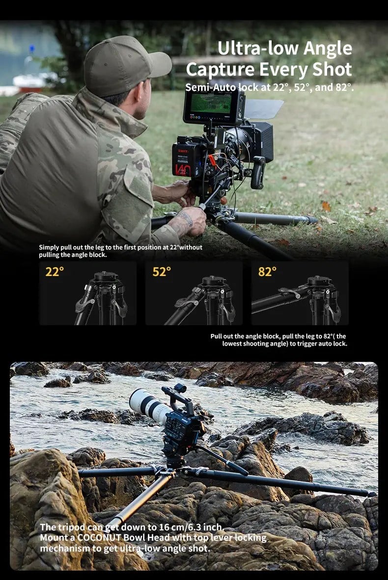 YC Onion Pineta & CB7 Cedar Fluid Head Karbon Fiber Tripod Kit