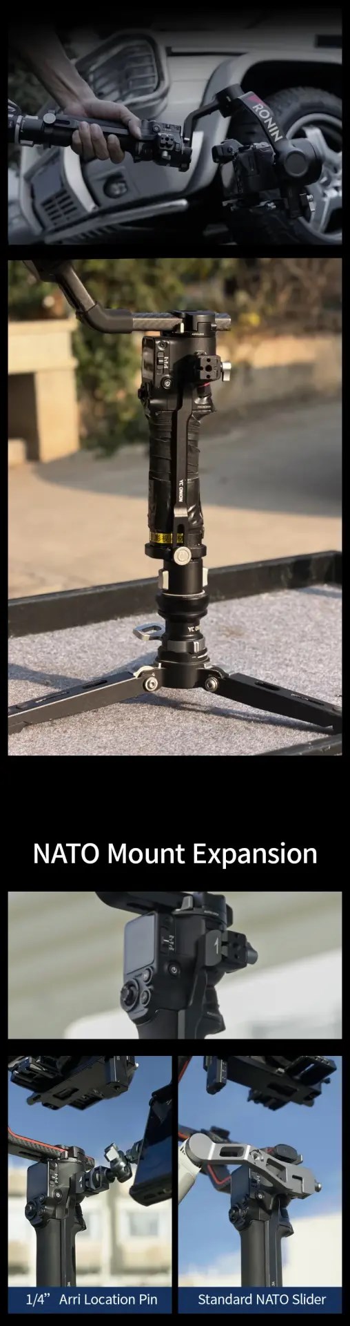YC Onion Telescopic Extension Tube& RS Pro Connection Kit