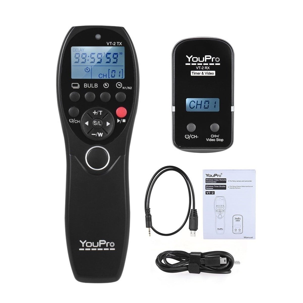 YouPro VT-2 2.4G Kablosuz Zamanlayıcı Uzaktan Kumanda