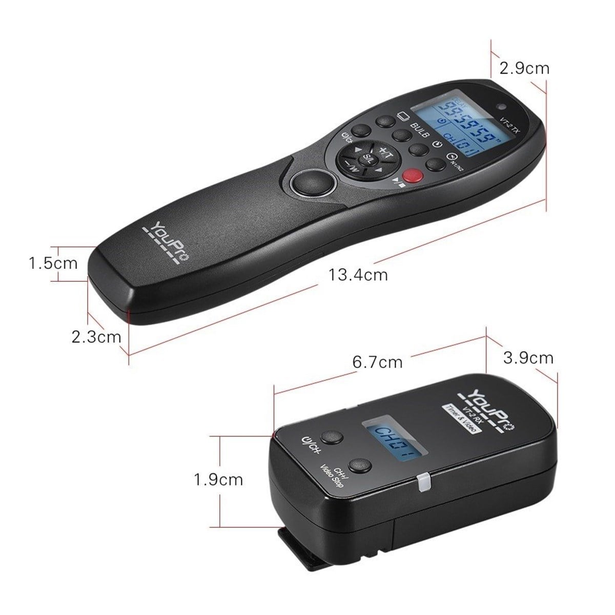 YouPro VT-2 2.4G Kablosuz Zamanlayıcı Uzaktan Kumanda
