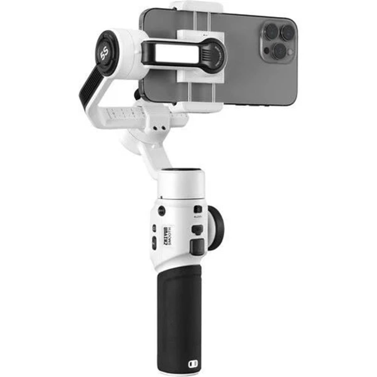 Zhiyun Smooth 5S Akıllı Telefon Gimbalı (Beyaz)