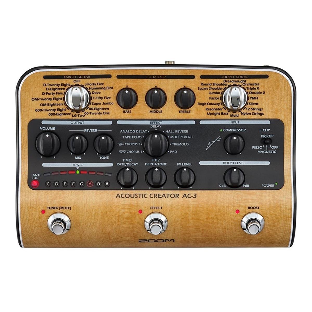 Zoom Ac-3 Akustik Gitar Prosesörü