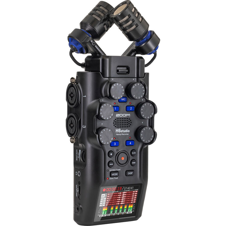 Zoom H6studio 6 Kanallı Taşınabilir Kayıt Cihazı, 32 Bit Float Kayıt Özelliğiyle