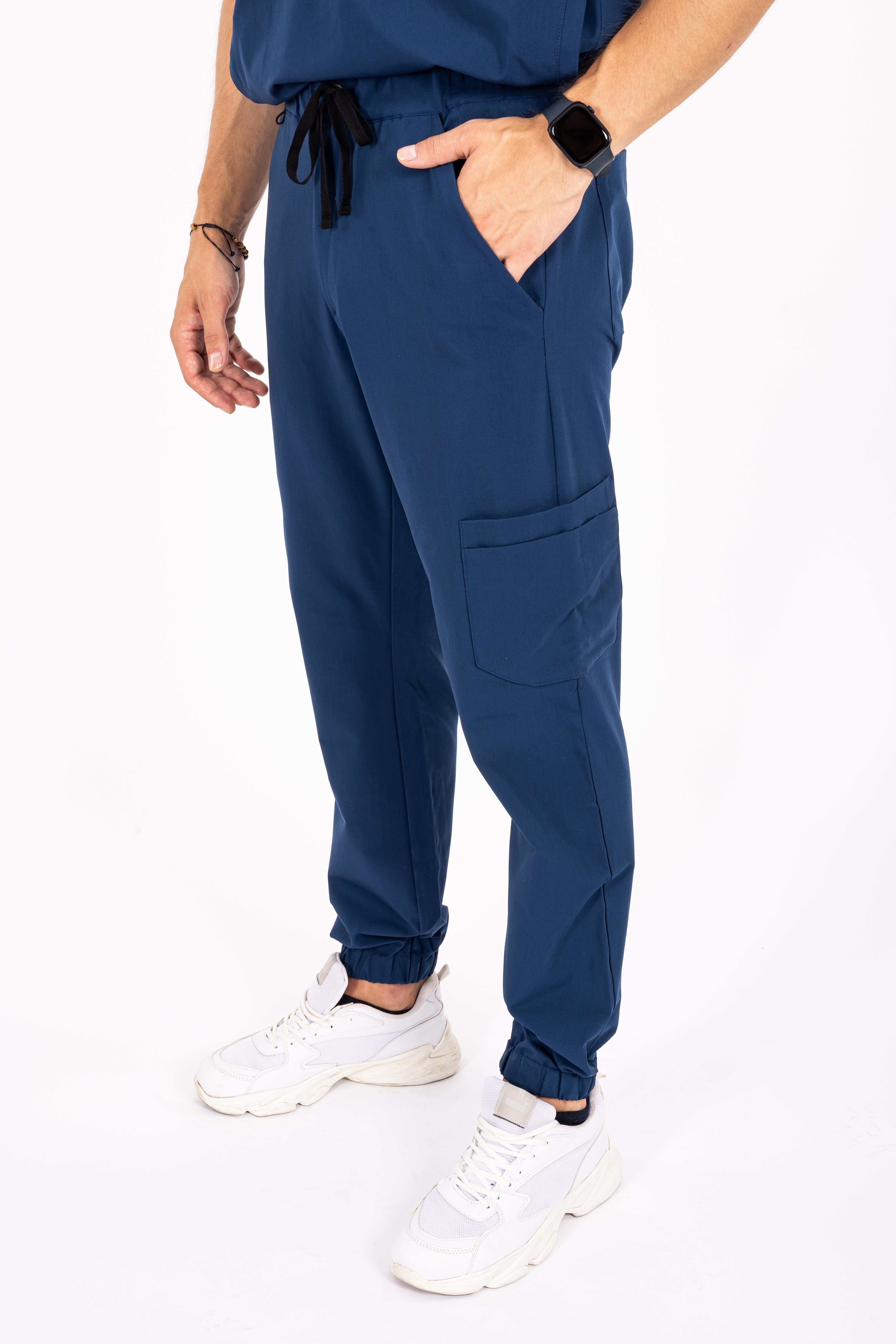 Jogger Piu Vita Saks Mavisi Erkek Scrubs Alt - Medikal Giyim Uniform
