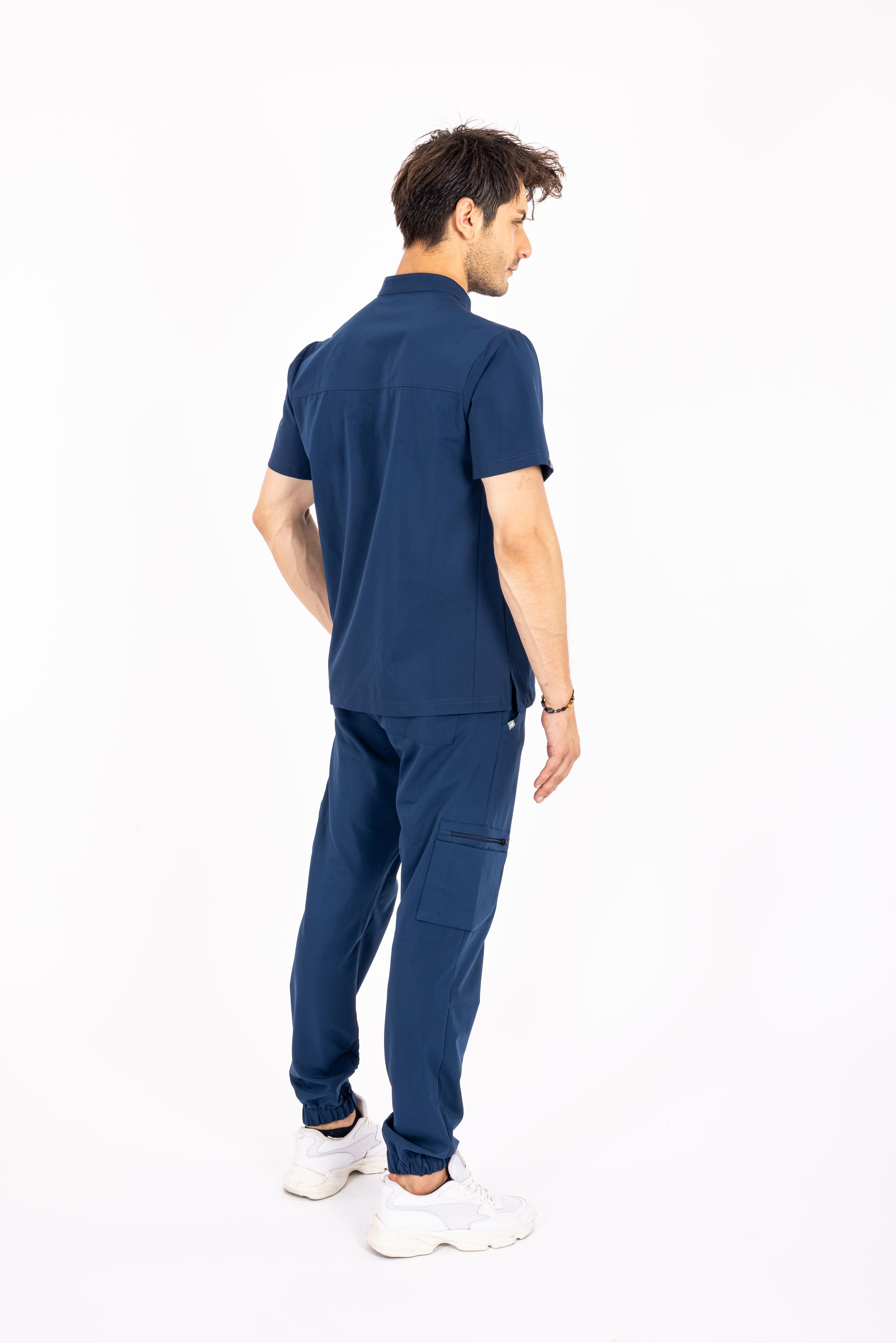 Jogger Piu Vita Saks Mavisi Erkek Scrubs Alt - Medikal Giyim Uniform