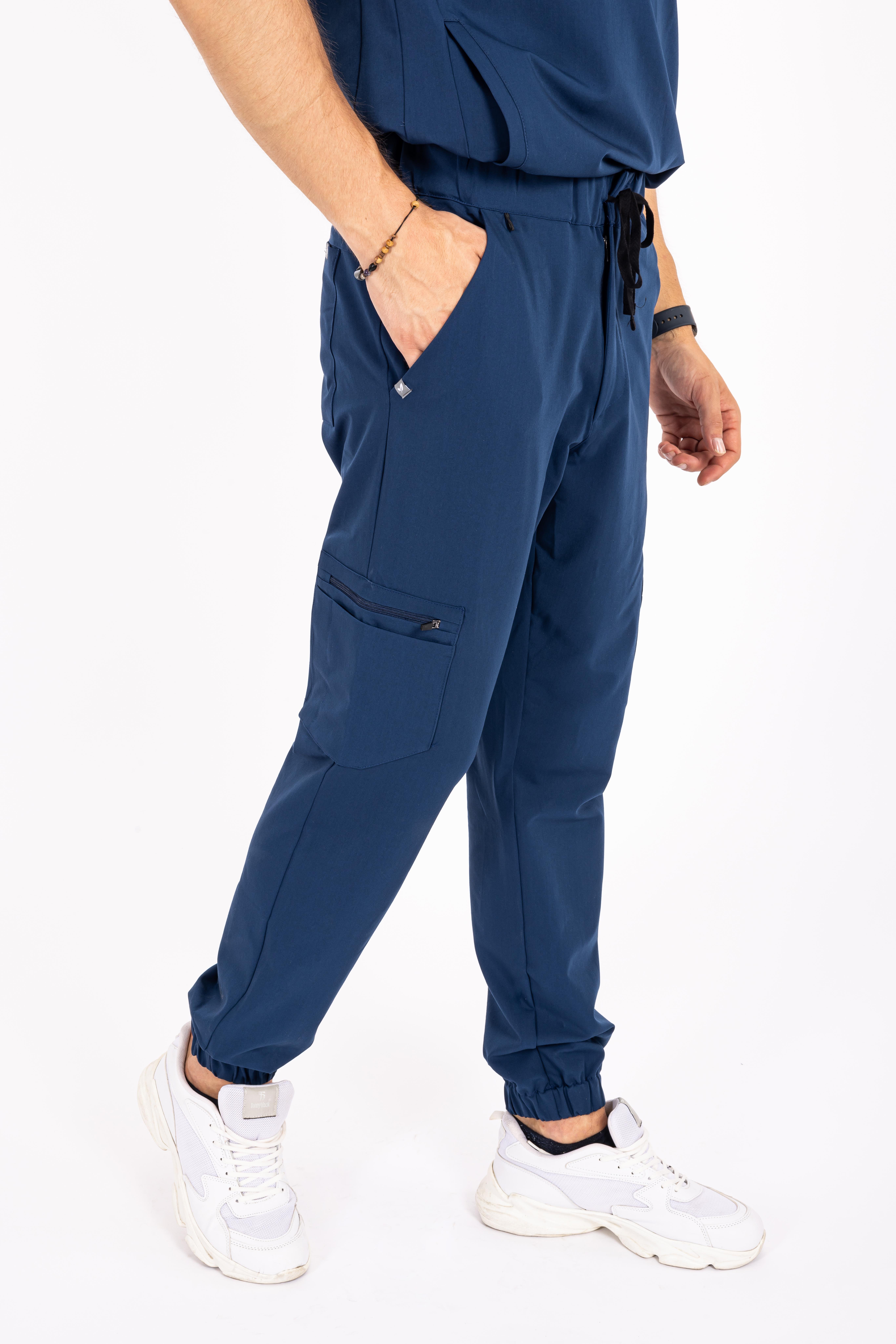 Jogger Piu Vita Saks Mavisi Erkek Scrubs Alt - Medikal Giyim Uniform