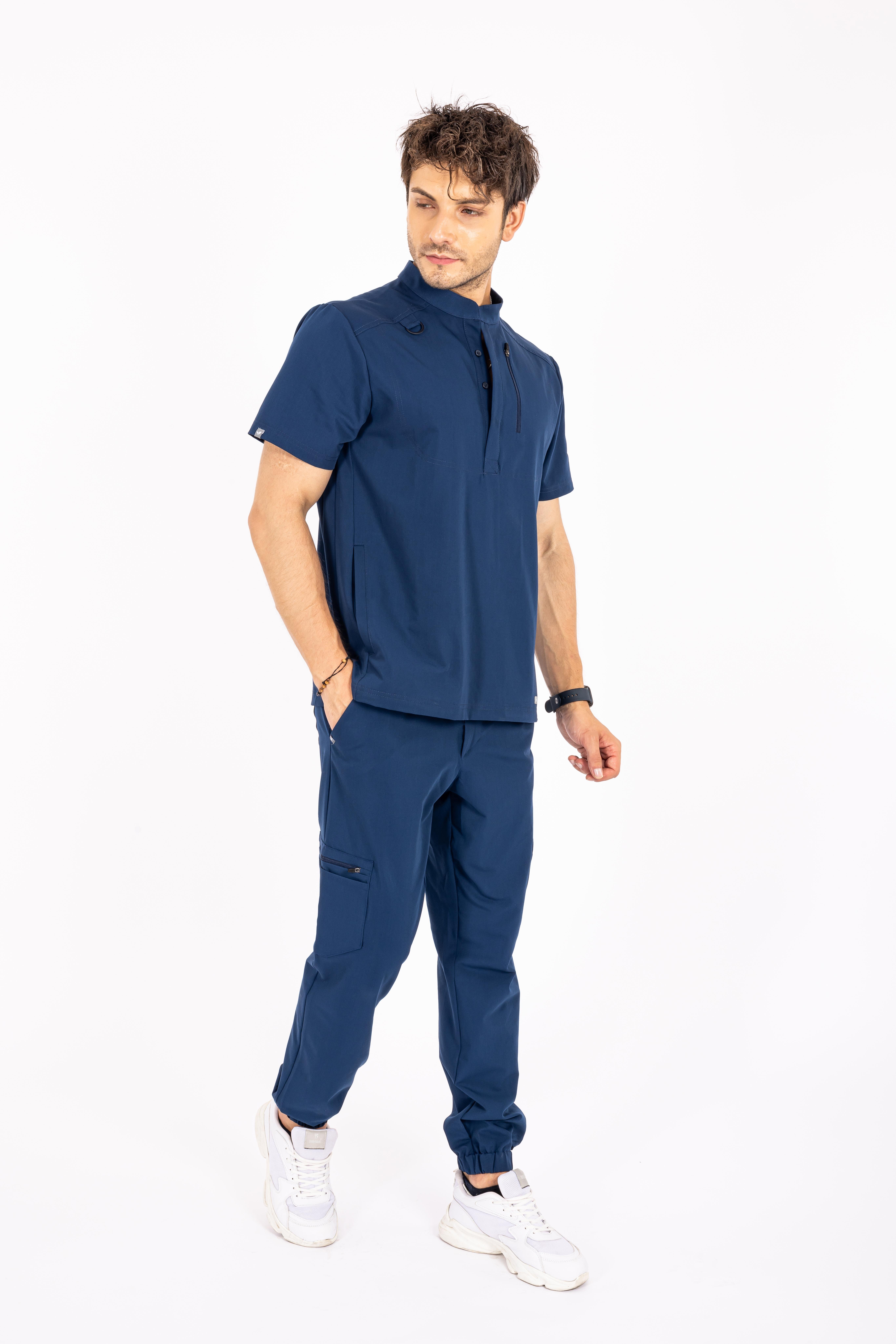 Jogger Piu Vita Saks Mavisi Erkek Scrubs Alt - Medikal Giyim Uniform