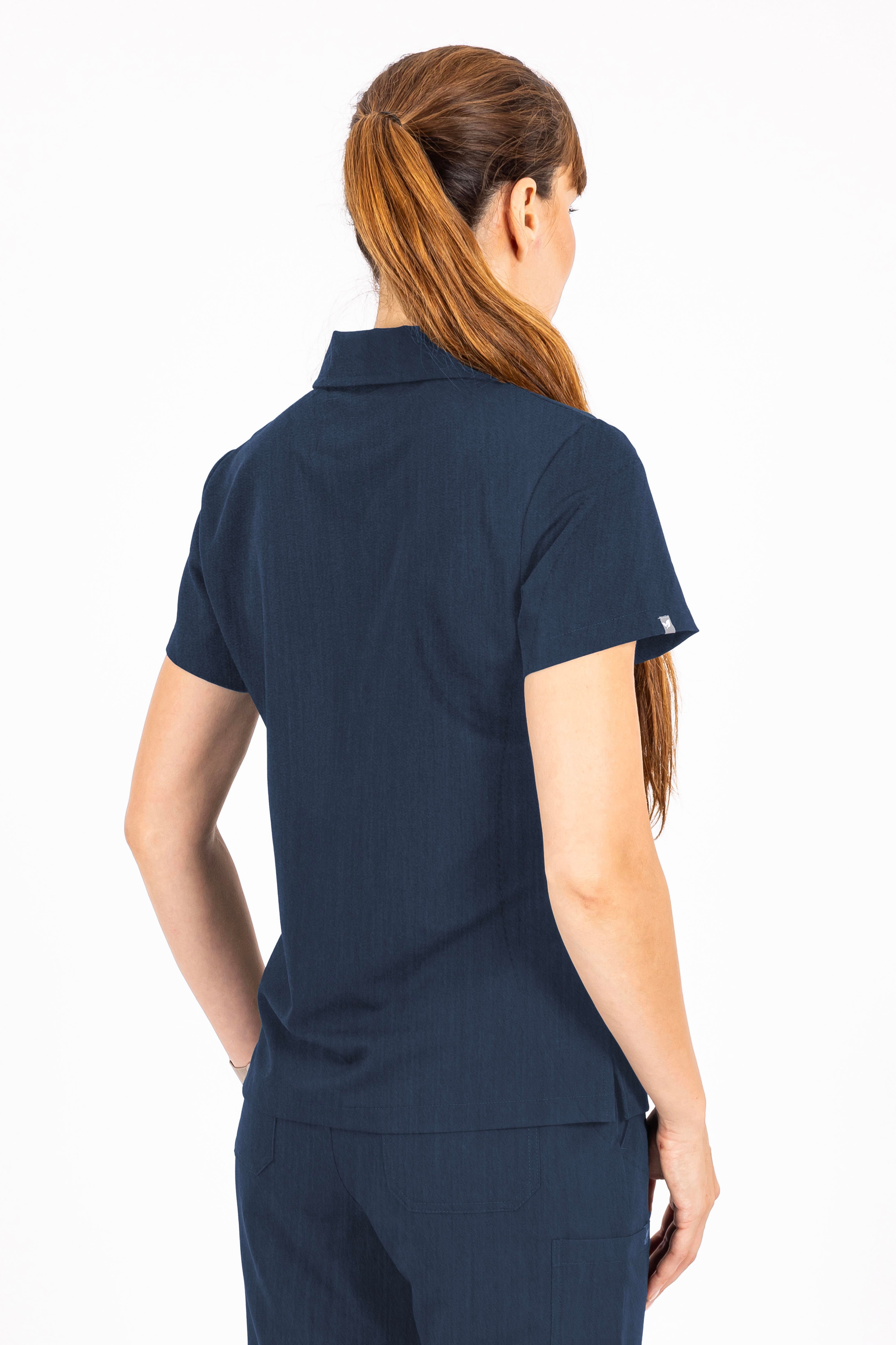 Collare Vita İndigo Üst Kadın Scrubs Cerrahi Forma - Medikal Giyim Uniform