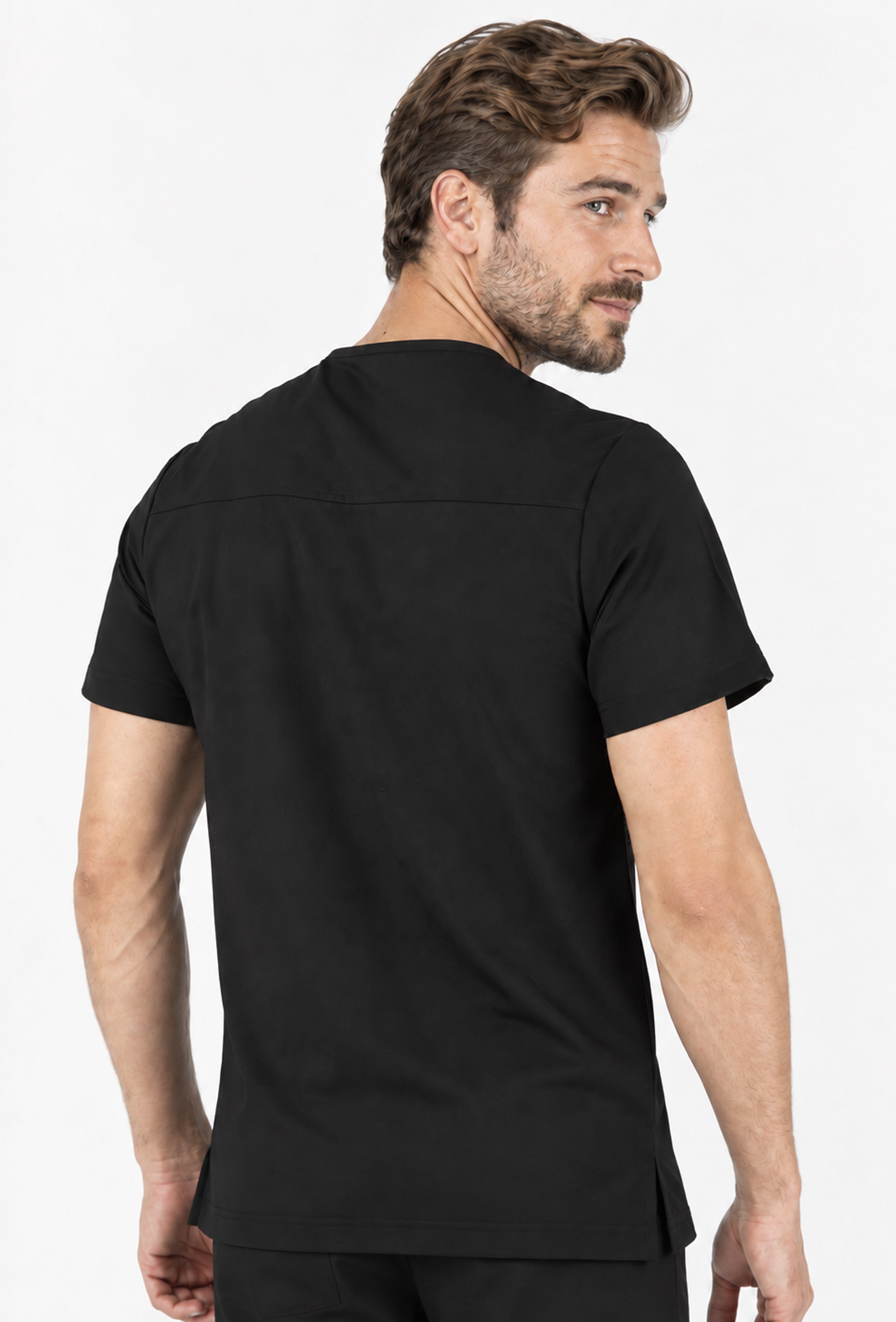 Felice Vita Siyah Üst Erkek Scrubs Cerrahi Forma - Medikal Giyim Uniform