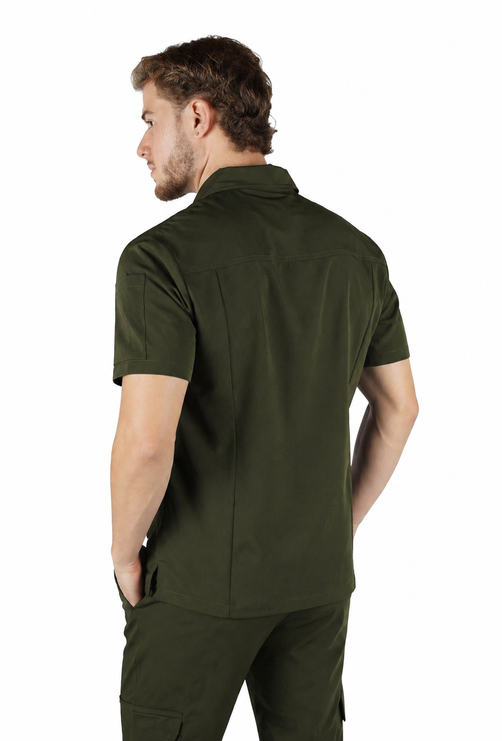 Gusto Vita Haki Üst Erkek Scrubs Cerrahi Forma - Medikal Giyim Uniform