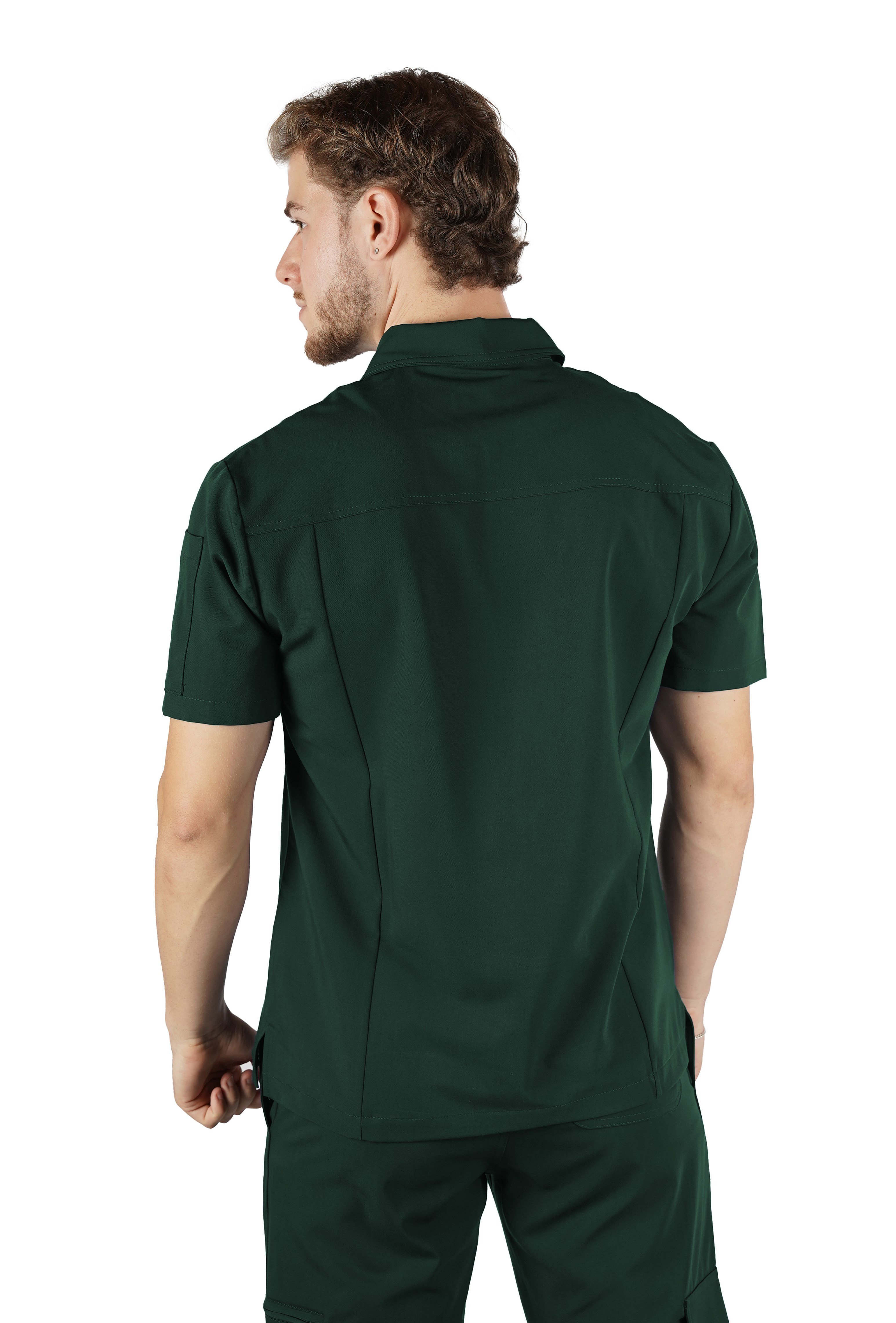 Gusto VITA Zümrüt Üst Erkek Scrubs Cerrahi Forma - Medikal Giyim Uniform