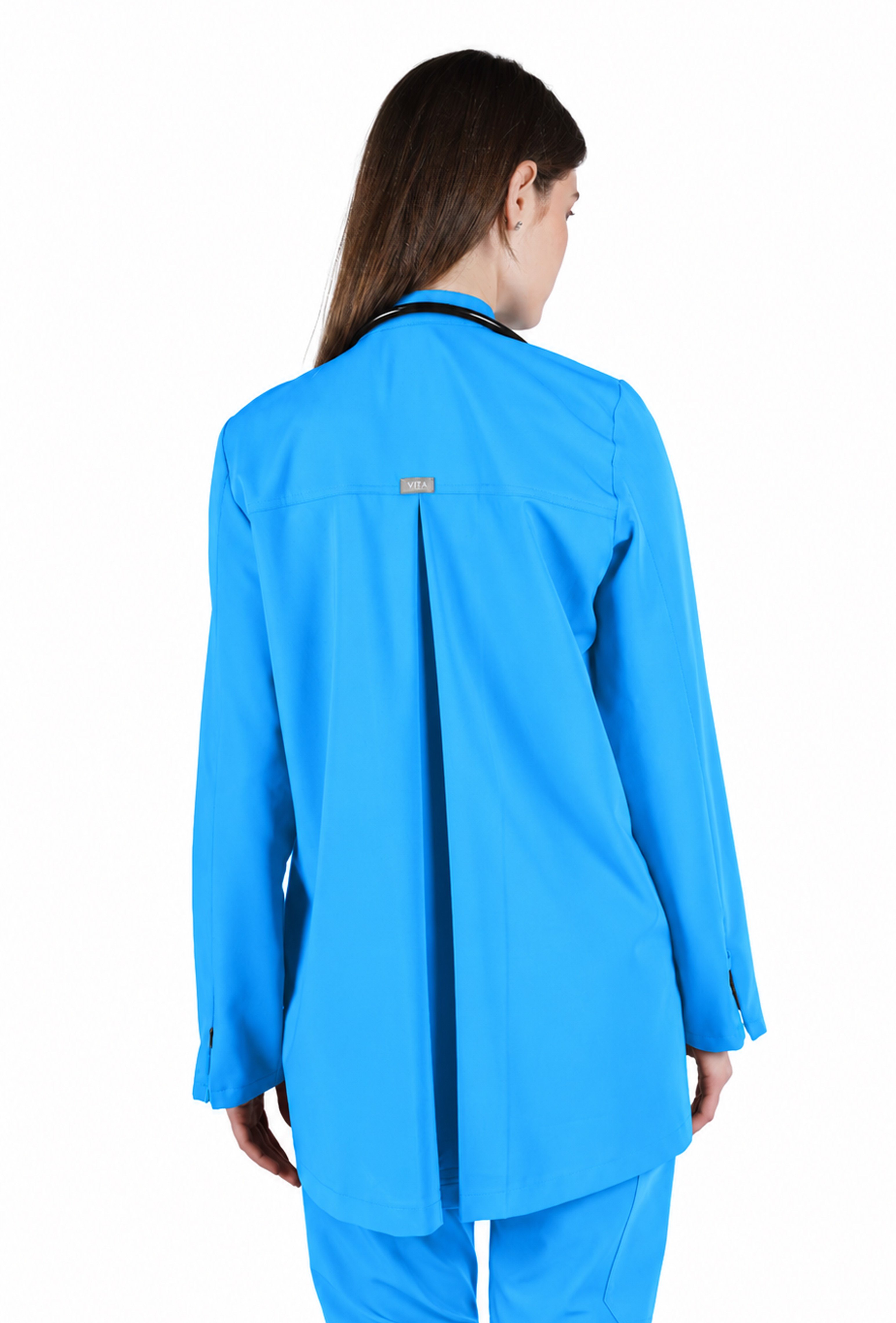 Hijab VITA Alaska Blue Üst Kadın Scrubs Cerrahi Forma 